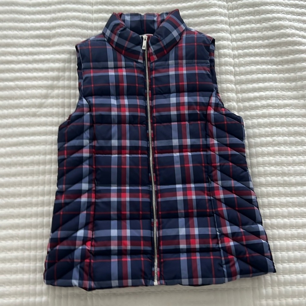 Tommy Hilfiger Plaid Bubble Vest